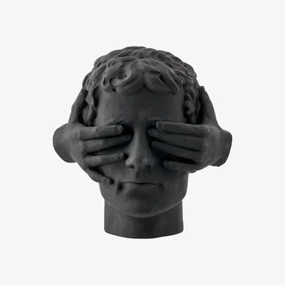 Nordic Nest Serafina head 30 cm Black