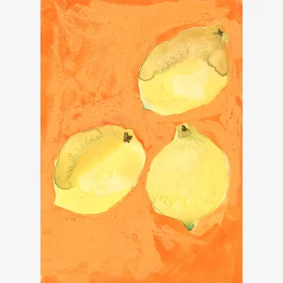 Nordic Nest Paper Collective Lemons poster 70x100 cm