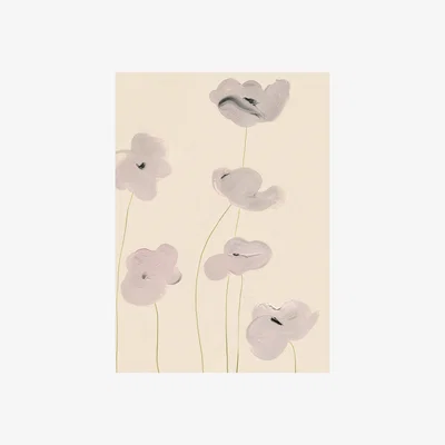 Nordic Nest Paper Collective White Vallmo poster 50x70 cm