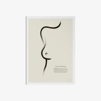 Nordic Nest Kunskapstavlan® Love your breasts poster 50x70 cm