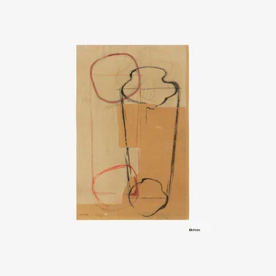 Nordic Nest Iittala Aalto art Sketch brown poster 50x70 cm