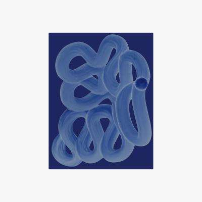 Nordic Nest Paper Collective Blue Brush 30x40 cm
