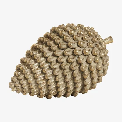 Nordic Nest Serafina laying cone 16 cm Antique gold