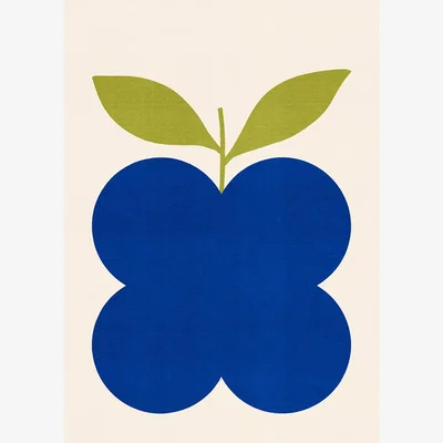 Nordic Nest Paper Collective Indigo Fruit poster 50x70 cm