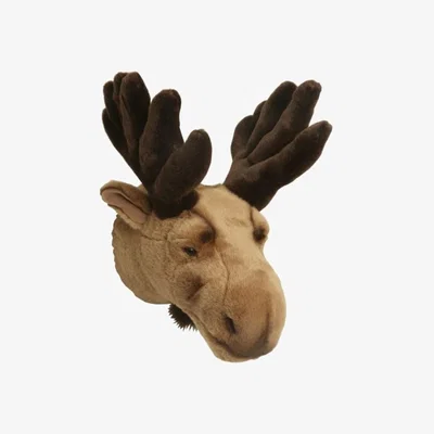 Nordic Nest Stuffed moose head for wall moose