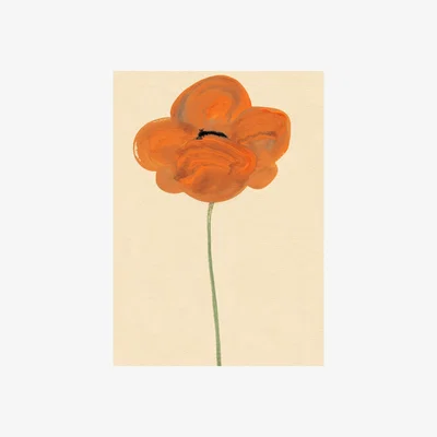 Nordic Nest Paper Collective Orange Vallmo poster 50x70 cm