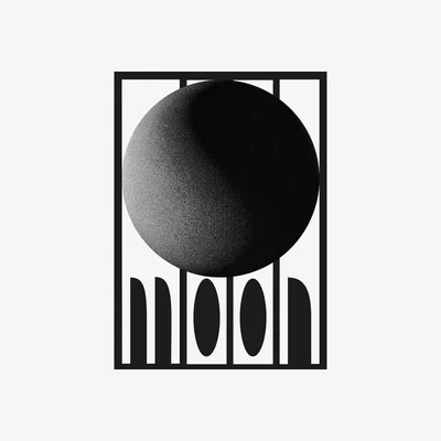 Nordic Nest Paper Collective Moon poster 30x40 cm