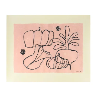 Nordic Nest Fine Little Day Vegetable poster 40x50 cm