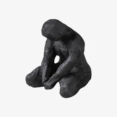 Nordic Nest Art piece mediteranian man 15 cm Black