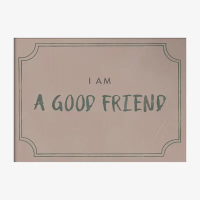 Nordic Nest Kunskapstavlan® Good friend diploma poster 21x30 cm Dusty rose