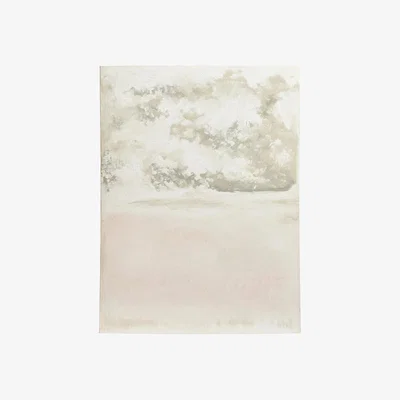 OKA Zephyr Hand-Painted Wall Art - Distressed White White