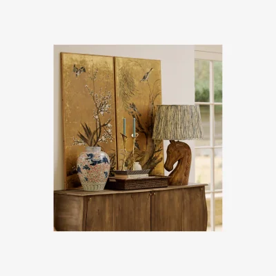 OKA OKA, Tiankong Bird and Tree Panels Pair, Wall Art