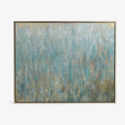 OKA La Pluie Wall Art - Grey Blue