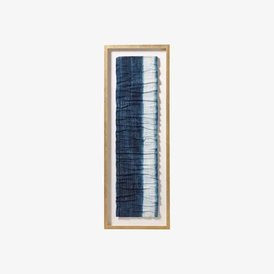 OKA Indigofera Framed Textile - Indigo