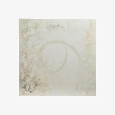OKA Frore Hand-Painted Wall Art - Distressed White