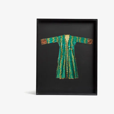 OKA OKA, Adras Robe Print - Emerald, Wall Prints, Wood, Printed