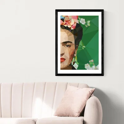 Olivia's Frida Crop by Frida Crop - A2 Black Framed Art Print