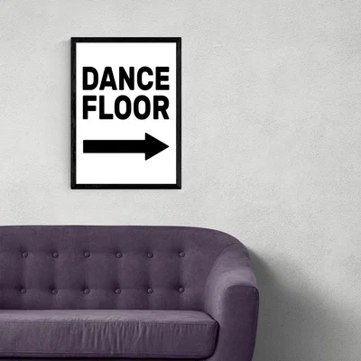 Olivia's Dancefloor by The Native State - A3 Black Framed Art Print