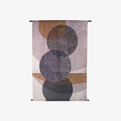 Olivia's Libra Calm Neutral Collection - Elemental Circles Velvet Wall Hanging