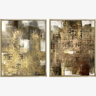Olivia's Quintessa Art Set of 2 Valona Under Glass Print / 120 x 100cm