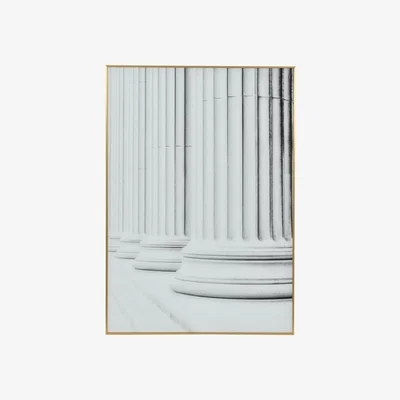 Olivia's Libra Architectural Columns Wall Art Cream
