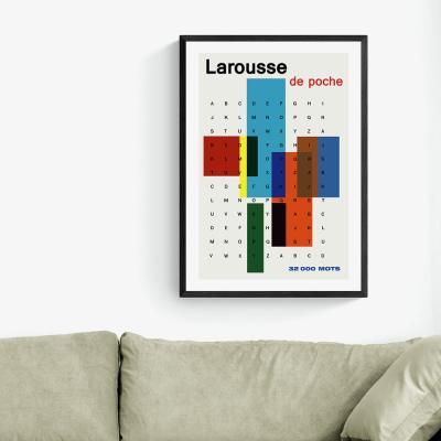 Olivia's Larousse de Poche by Vintage by Hemingway - A1 Black Framed Art Print