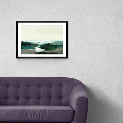 Olivia's Highland View by Dan Hobday - A3 Black Framed Art Print