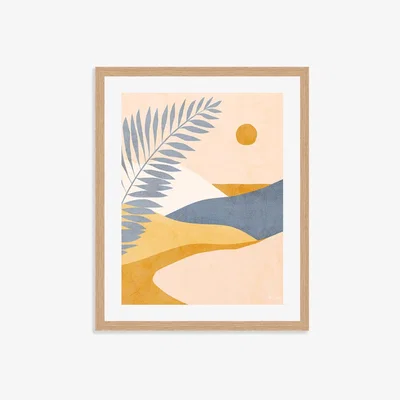 Olivia's The Art Group Dominique Vari Leaf Landscape Framed Art - 40x50cm