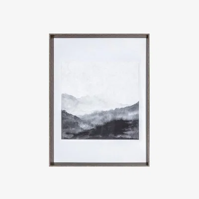 Olivia's Gallery Direct Dark Valley Abstract Print Framed Wall Art