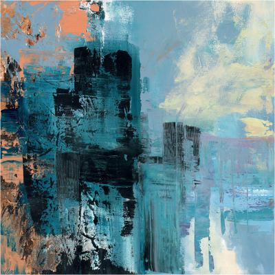 Olivia's The Art Group Joanne Last (Misty City) Canvas Print / Small