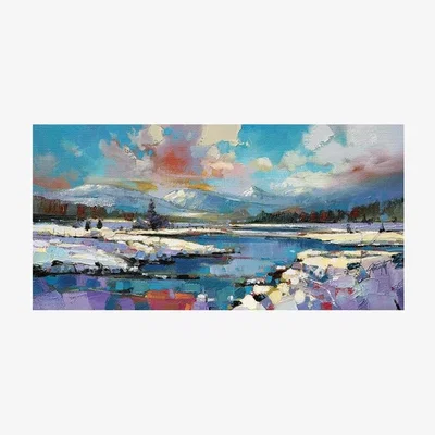 Olivia's Scott Naismith Glen Spean Snow Canvas - 50 x 100