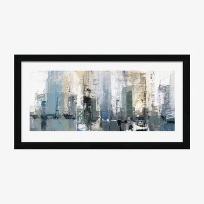 Olivia's The Art Group Joanne Last (Winter Metropolis) Pre Framed - 50 x 100cm