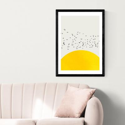 Olivia's A Thousand Birds by Kubistika - A2 Black Framed Art Print