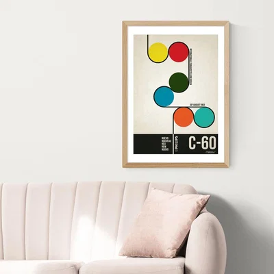 Olivia's C-60 by Deltanova - A2 Oak Framed Art Print