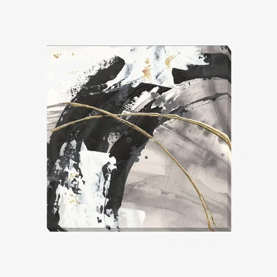 Olivia's Olivia's 'Gilded Arcs II' - Wrapped Canvas - 77.5x77.5cm