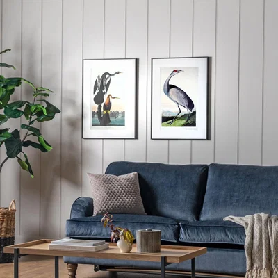 Olivia's Gallery Interiors Set of 2 Lei Exotic Fowl Study Framed Wall Art Multicoloured