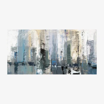 Olivia's The Art Group Joanne Last (Winter Metropolis) Canvas Print- 50x100cm