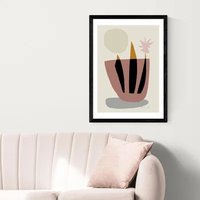 Olivia's House Plant by Dan Hobday - A2 Black Framed Art Print