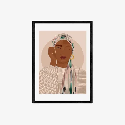Olivia's Aaliyah by Layover Art - A3 Black Framed Art Print