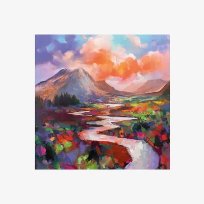 Olivia's Scott Naismith Etive Flow Canvas / 85x85
