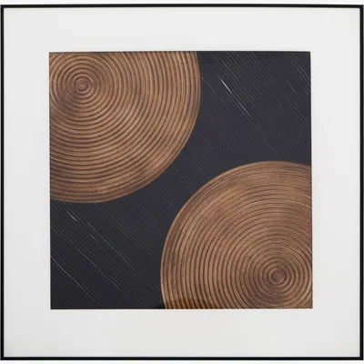 Olivia's Olivia's Soft Industrial Collection - Neavah Wall Art in Black & Brown