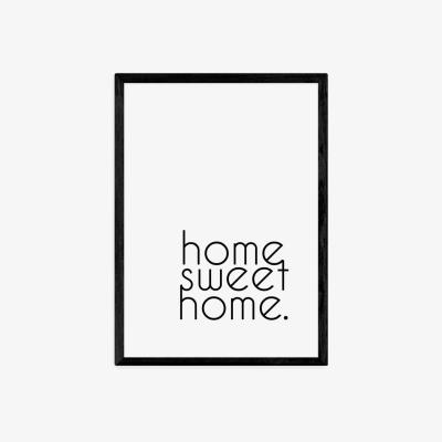Olivia's Home Sweet Home by Inoui - A3 Black Framed Art Print