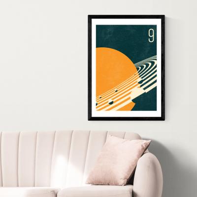Olivia's Planet 9 by Simon C Page - A2 Black Framed Art Print