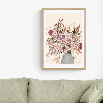 Olivia's Blossoms by Dan Hobday - A1 Oak Framed Art Print