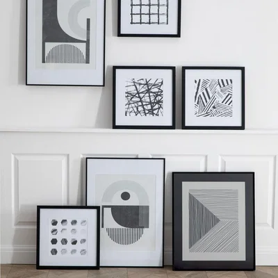 Olivia's Gallery Interiors Set of 4 Acconcio Abstract Wall Art Multicoloured