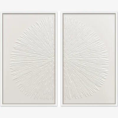 Olivia's Quintessa Art Set of 2 Ferrir Hand Painting / 120 x 70cm