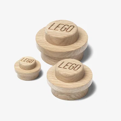 Olivia's LEGO Wooden Wall Hanger Set Soap Treated