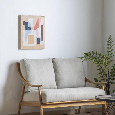 Olivia's Gallery Interiors Krennic Abstract Textured Wall Art Natural