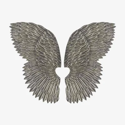 Olivia's Gallery Direct Paris Wings Sculpture in White Nickel