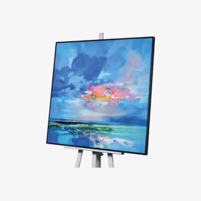 Olivia's Scott Naismith Arran Blue Capped Framed Canvas With Hand Paint - 85 x 85